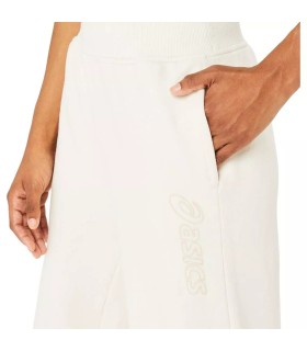 Pantalones de Mujer Asics Logo Blanco Hueso 4