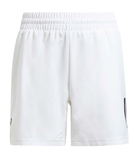 Pantalón Corto Blanco Adidas Junior Club 3 Rayas 1