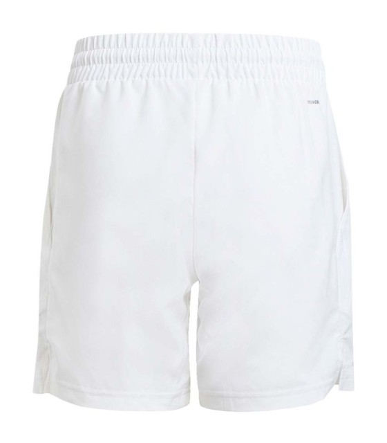 Pantalón Corto Blanco Adidas Junior Club 3 Rayas 2