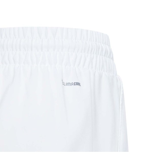 Pantalón Corto Blanco Adidas Junior Club 3 Rayas 4