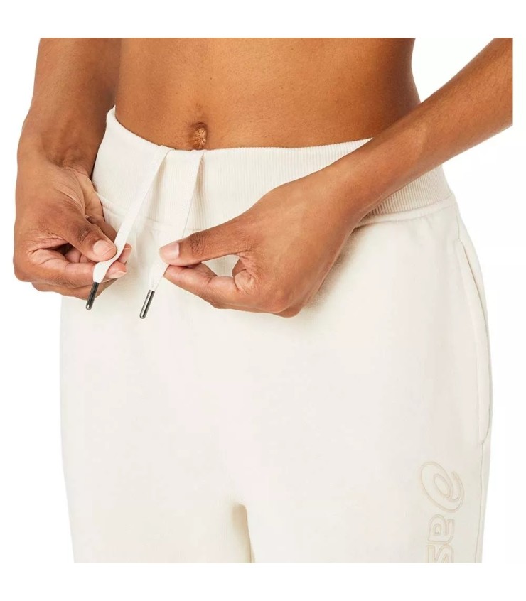 Pantalons pour Femme Asics Logo Blanc Os | Ipontennis
