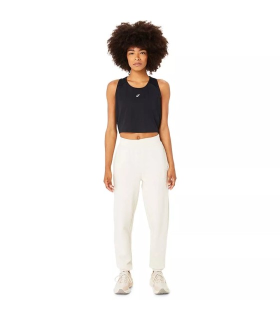 Pantalons pour Femme Asics Logo Blanc Os | Ipontennis