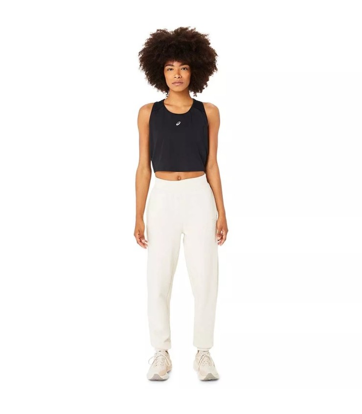 Pantaloni da Donna Asics Logo Bianco Osso | Ipontennis
