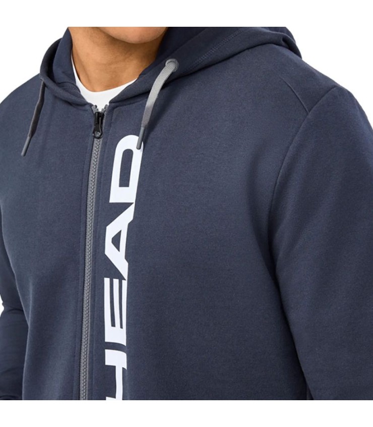 Sudadera con capucha azul marino Head Club Original FZ 4