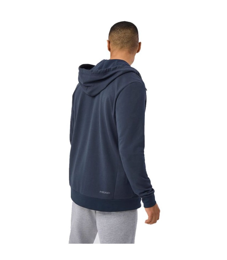 Sweat à capuche bleu marine Head Club Original FZ