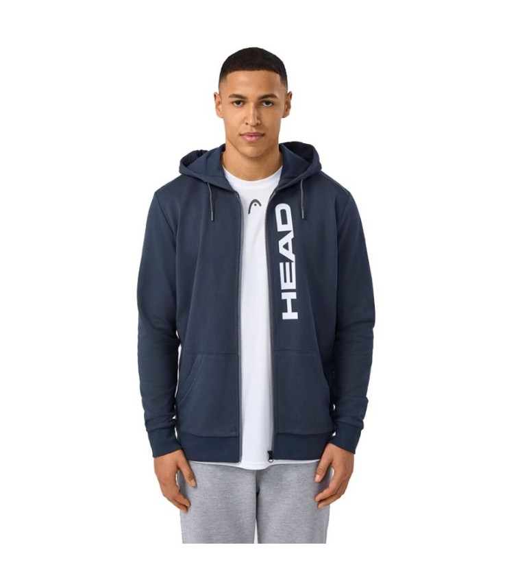 Sweat à capuche bleu marine Head Club Original FZ