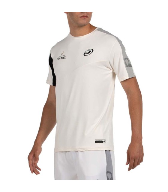 White T-Shirt Bullpadel Premier Padel Pocate