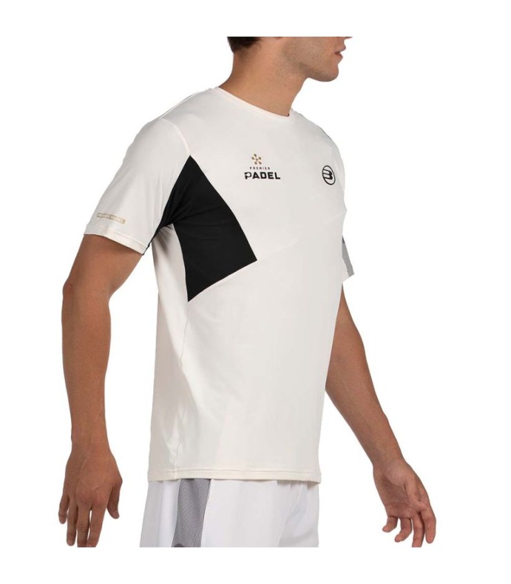 White T-Shirt Bullpadel Premier Padel Pocate