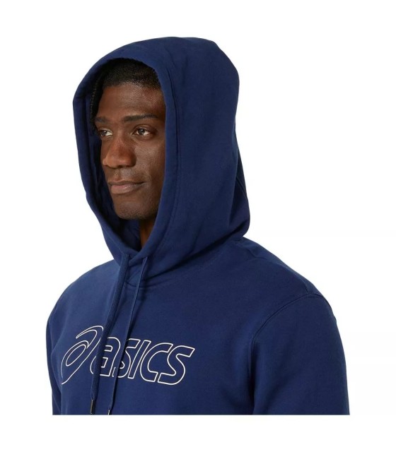 Sweat à capuche Asics Logo bleu marine | Ipontennis