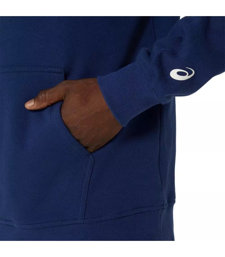 Asics Logo Hoodie Navy Blue | IPONTENNIS