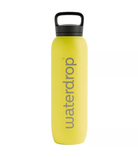 Wärmeflasche gelb Wassertropfen 1
