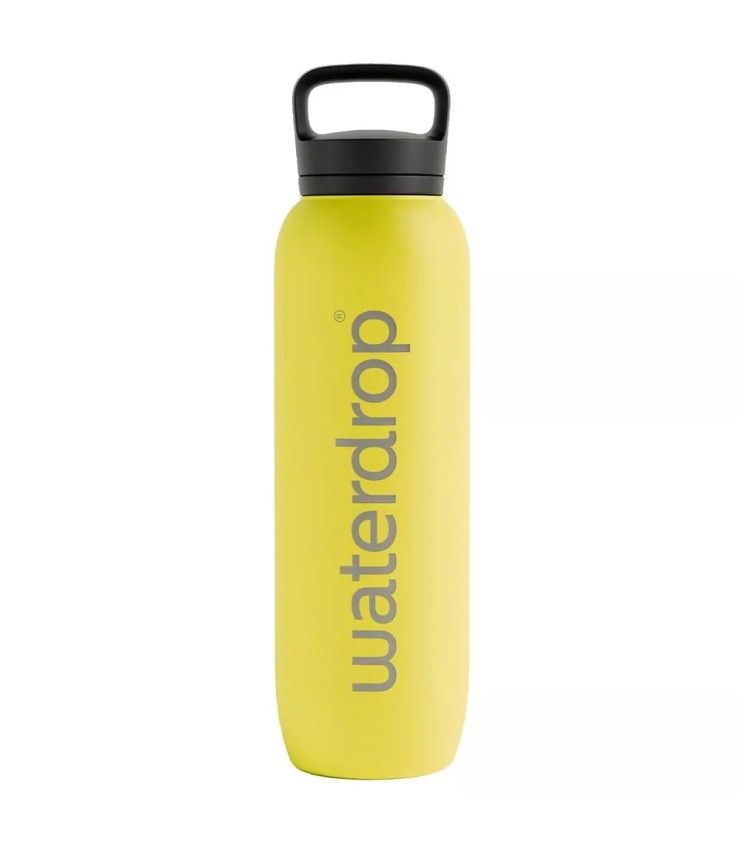 Wärmeflasche gelb Wassertropfen 1