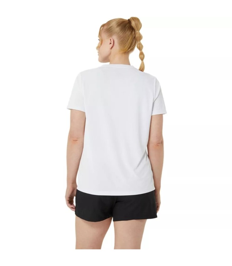 Maglietta Asics Court Graphic Donna Bianca Arancione | Ipontennis