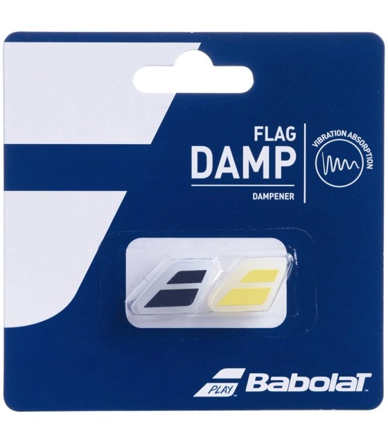 Babolat Flag Damp Yellow / Black x 2 Dampeners 1