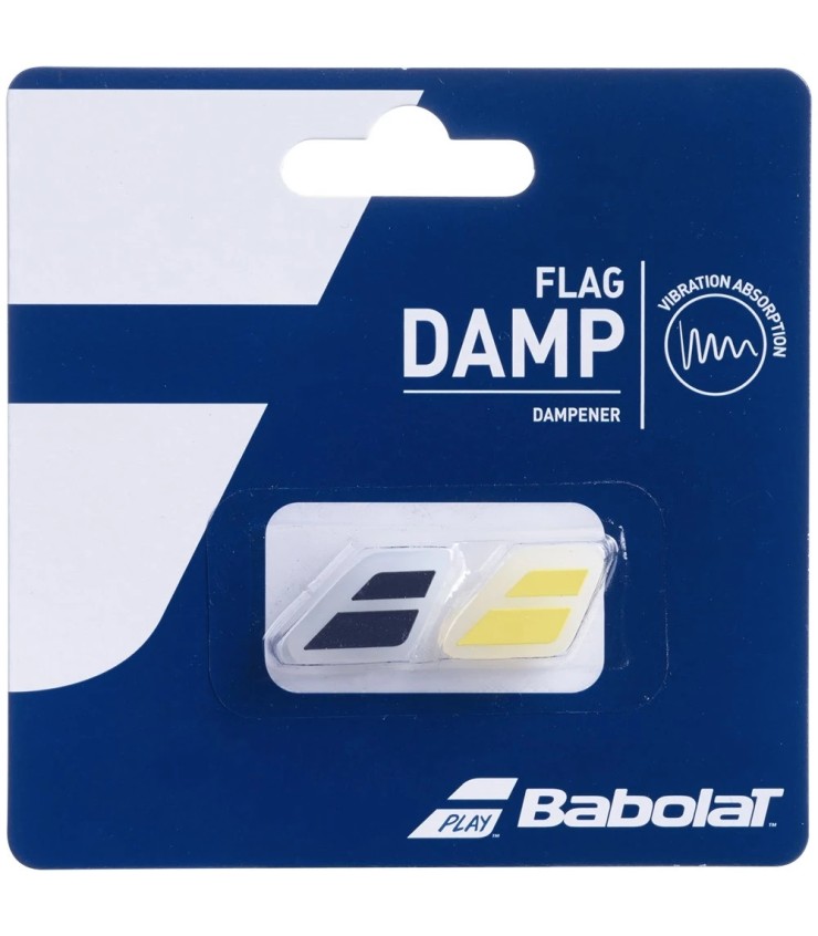 Babolat-Flagge-feuchte gelb / schwarz x 2 -dämpfer 1