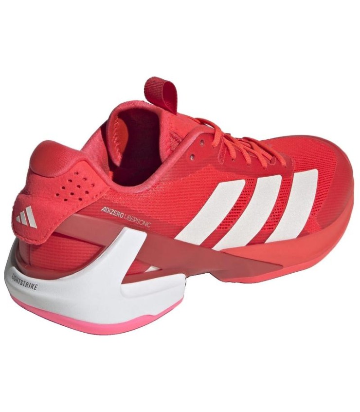 Adidas adijero Ubersonic Sneakers 5 rot weiße rosafarbene Frau 5