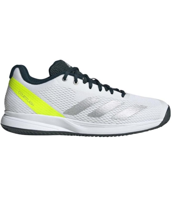 Adidas tênis Courtflash Speed 2 White Silver Lemon Oferta + barato 1