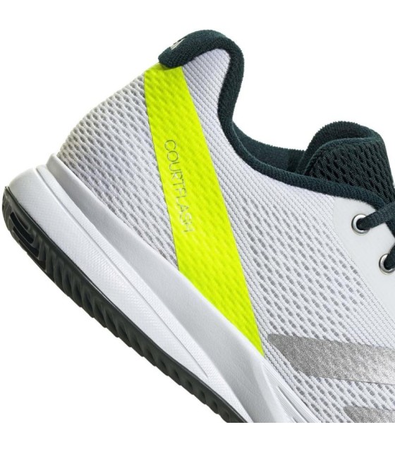 Adidas tênis CourtFlash Speed 2 White Silver Lemon Oferta + barato 5