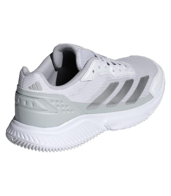 Adidas shoes courtquick padel weiße graue frau 5