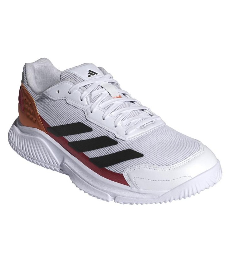 Adidas CourtQuk Sneakers White Red Rame Popper Offerta più economica 4
