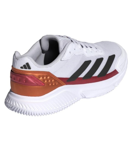 Adidas tênis CourtQuick Branco vermelho cobre oferta mais barato 5