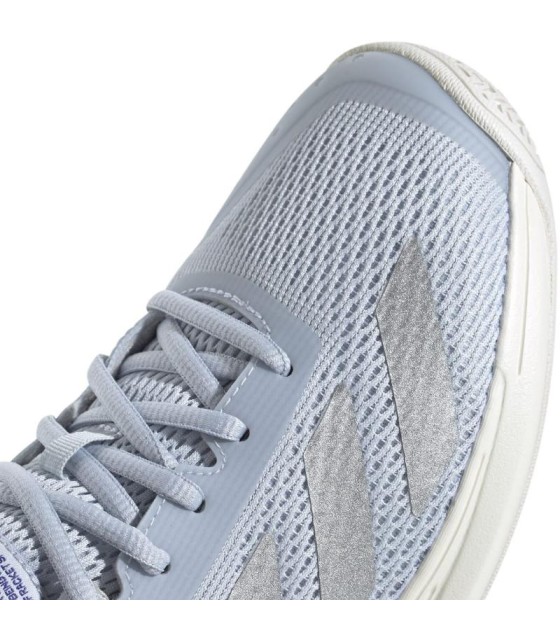 Adidas shoes pickleball Courtflash Blue Silber Frau 4