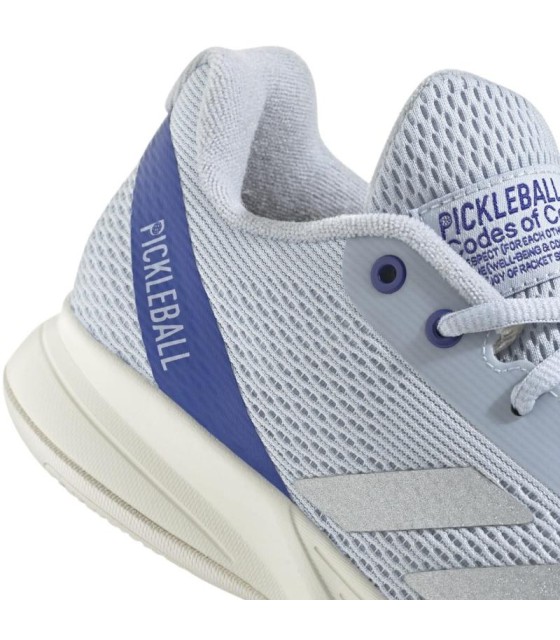Adidas Sneakers Pickleball Courtflash Blue Silver Woman 5