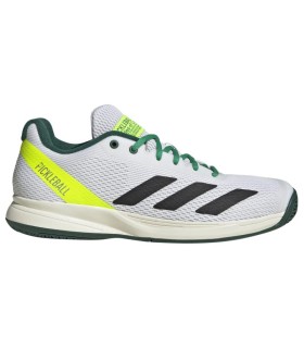 Adidas Courtflash Shoes for Black and Green White Pickleball on Sale 1