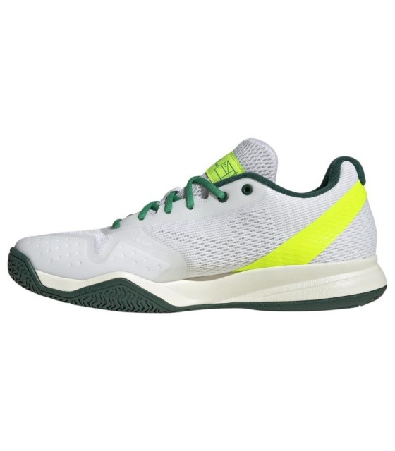 Zapatillas Adidas Courtflash para Pickleball Blancas Negras y Verdes en Oferta 3