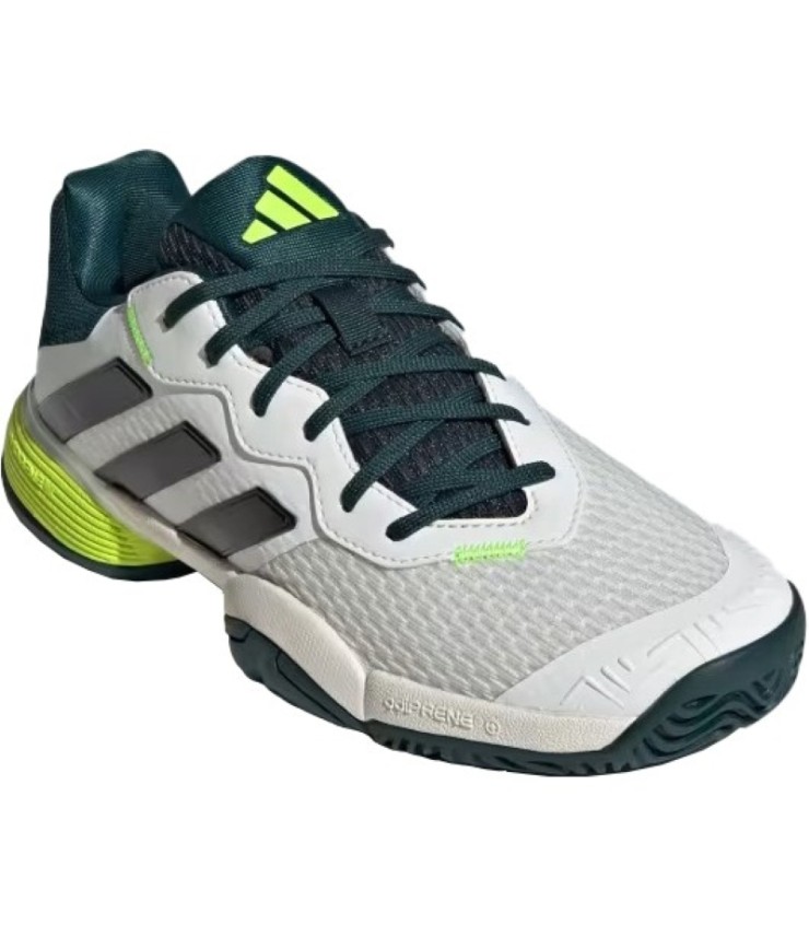 Zapatillas Adidas Barricade K Blanco Negro Verde Junior en Oferta 5
