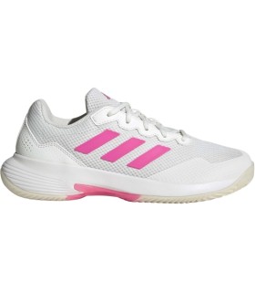Zapatillas Adidas GameCourt 2 Blanco Rosa Mujer 1
