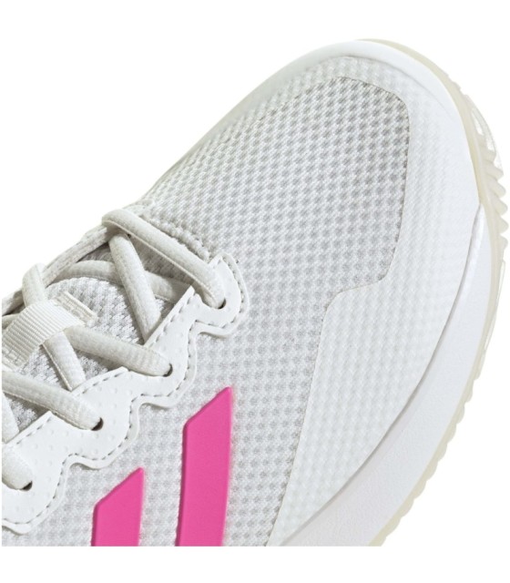 Adidas gamecourt 2 sapatos de rosa brancos 4