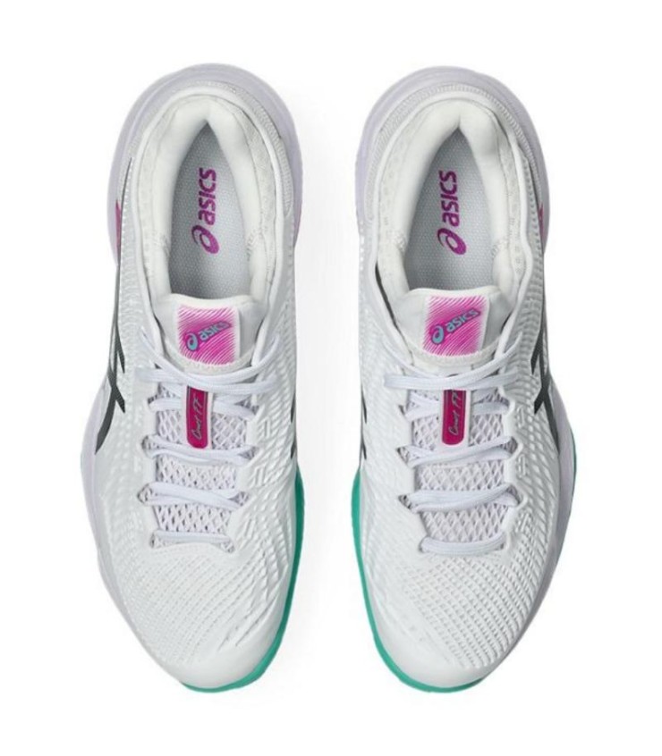 Sapatilhas Asics Court FF 3 Clay Branco Rosa Sakura 4