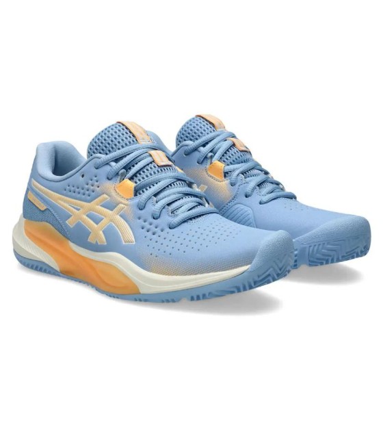 Baskets Asics Gel Challenger 15 Padel Blue Orange Stone Femme Offre + pas cher 4