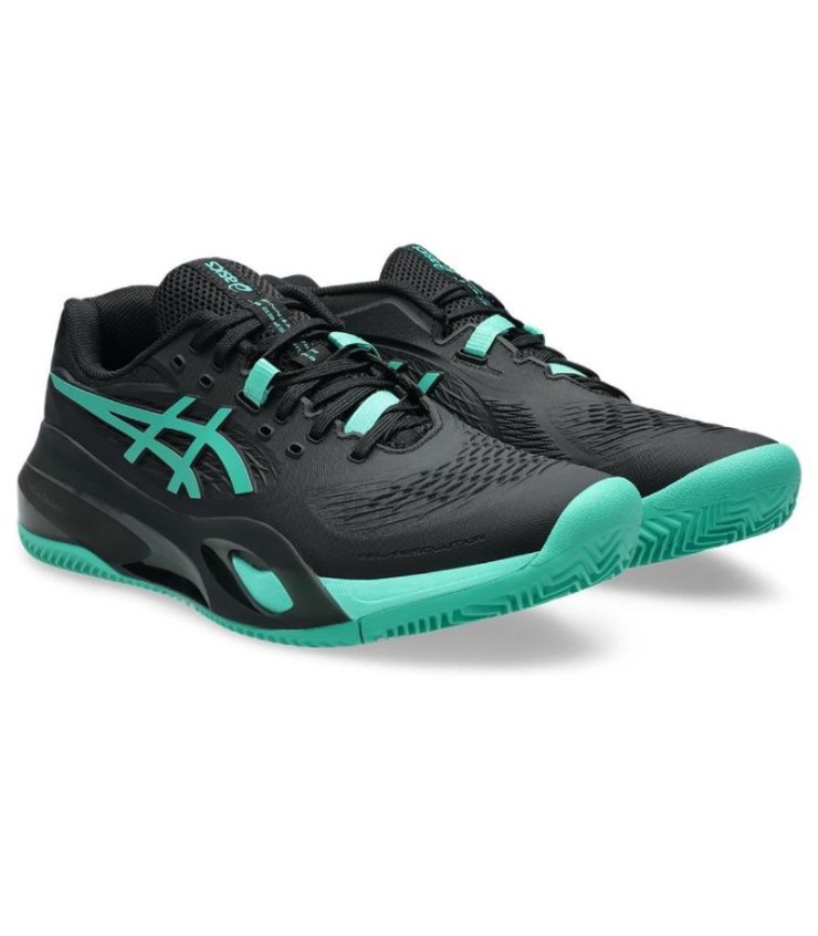 Sneakers Asics Gel Risoluzione X Clay Black Green Aurora in vendita 5