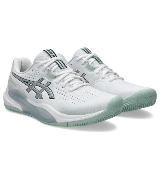 Ténis Asics Gel Challenger 15 Clay Branco Líquene Verde 4