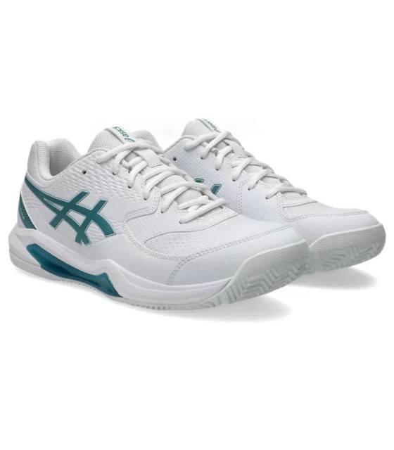Tennisschuhe Asics Gel wedelt 8 Padel Weiß Grüne Kiefer 5