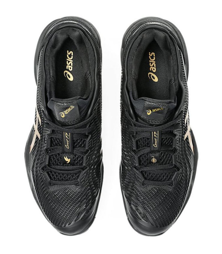 Asics Court FF 3 Novak Clay Night Energy Black Gold 4