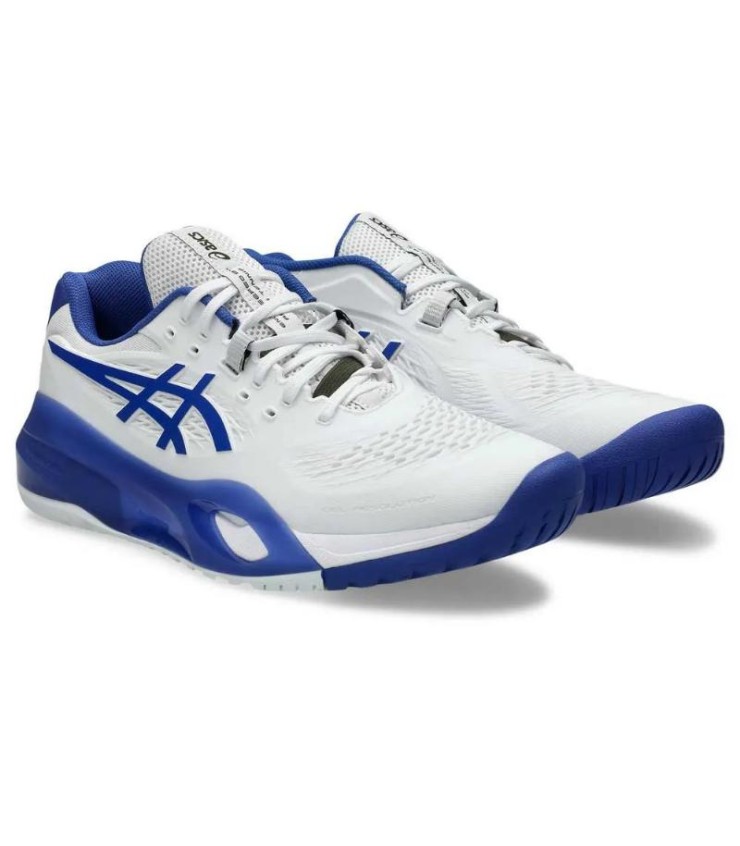 Asics Gel Resolution X Blanco Azul Cobalto 4