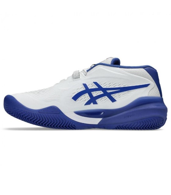 Sapatilhas Asics gel resolução x argila branca cobalto azul em oferta. 3