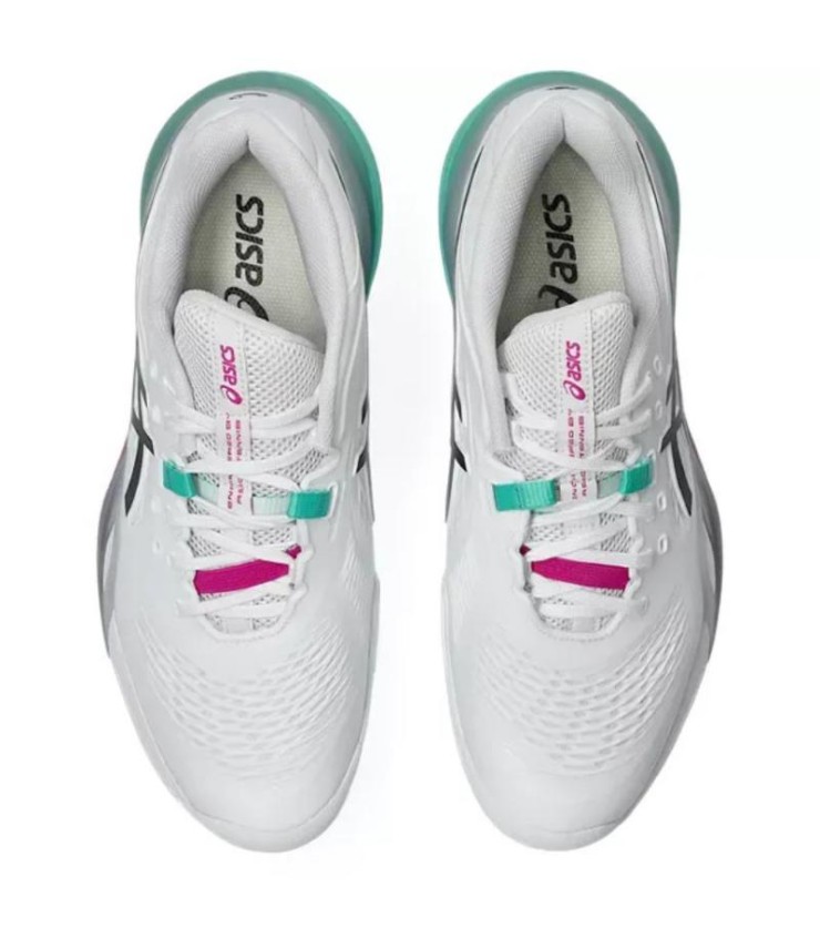 Asics Gel Resolution X Clay Blanco Green Aurora. 4