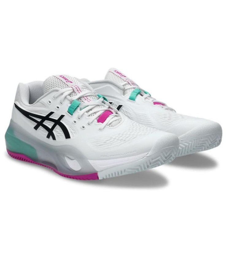 Asics Gel Risoluzione X Clay Blanco Green Aurora. 5