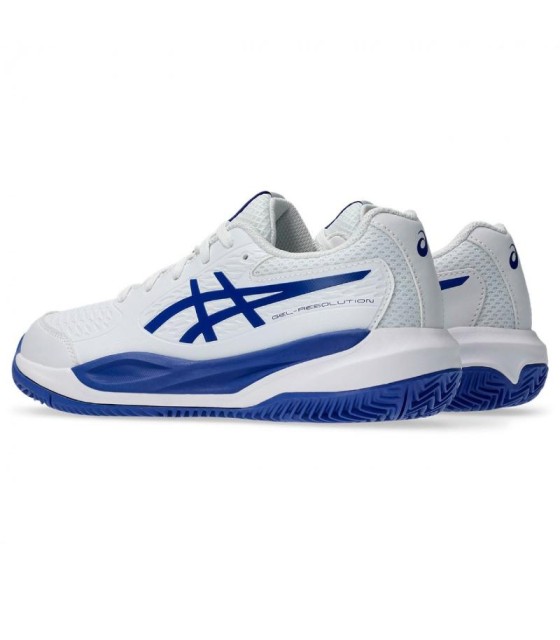 Sneakers Asics Gel Risoluzione X Clay GS Blu bianca Blue Cobalt Junior. 5