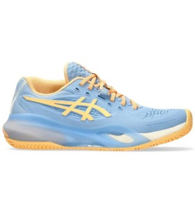 Asics Gel Resolution X Padel Azul Stone Naranja Mujer 1