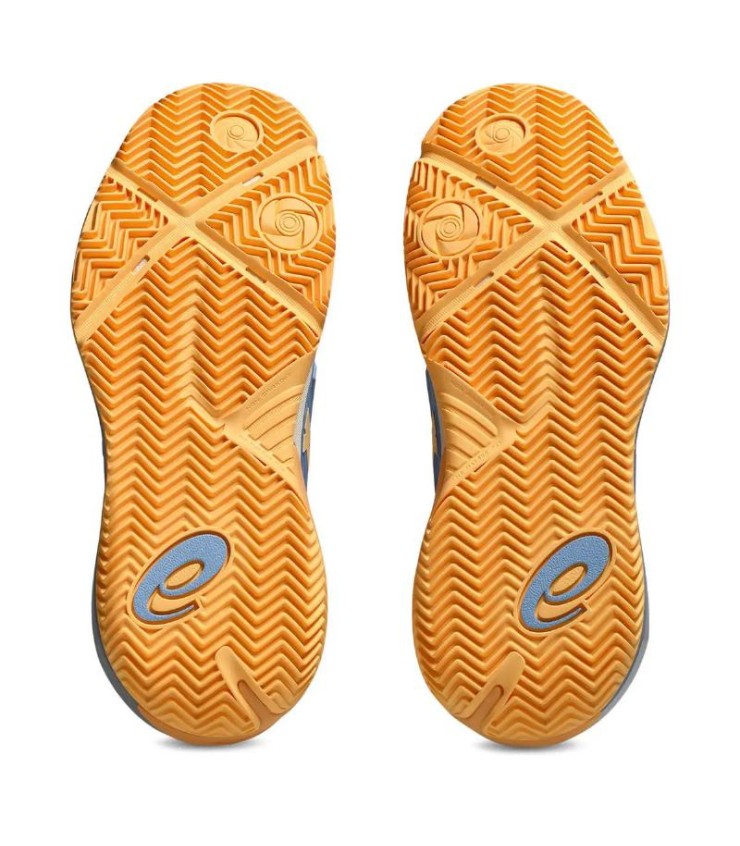 Resolução de gel de Asics x Padel azul pedra laranja mulher 2