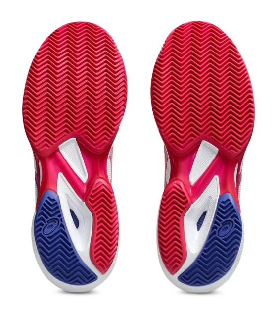 Sapatilhas Asics Solution Speed FF 3 Clay branco rosa mulher brilhante 2