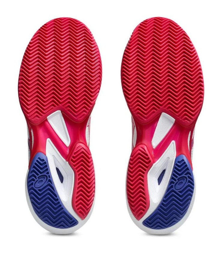 Sapatilhas Asics Solution Speed FF 3 Clay branco rosa mulher brilhante 2