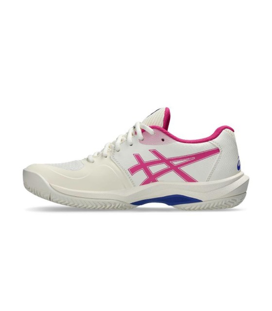 Zapatillas Asics Game FF Clay Crema Rosa Brillante Mujer 3