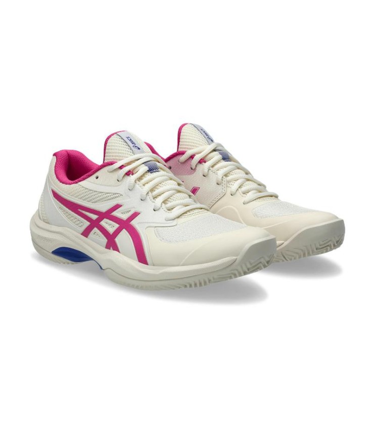 Sneakers Asics Spiel FF Clay Cream Rosa Helle Frau 4