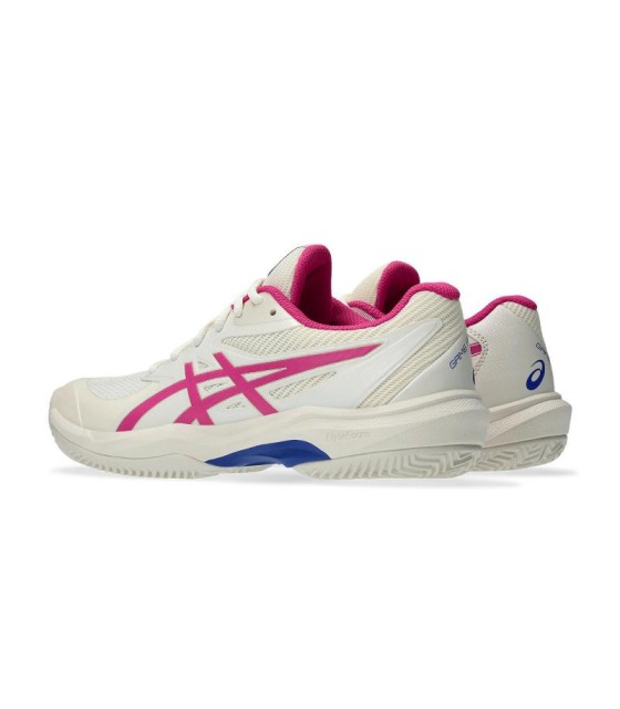 Zapatillas Asics Game FF Clay Crema Rosa Brillante Mujer 5